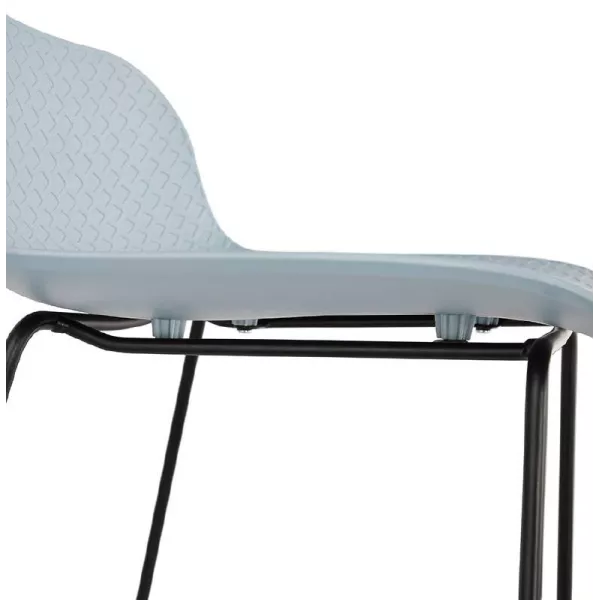 Bar stool design bar Ulysses feet (sky blue) black metal Chair - image 38103