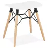 Tabouret bas design scandinave GASPARD (blanc) à associer à Tabourets Rembourrées Pour Un Confort Optimal