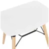 Tabouret bas design scandinave GASPARD (blanc) à associer à Tabourets Avec Accoudoirs Pour Plus De Confort