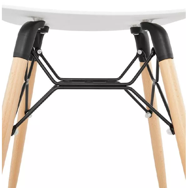 Tabouret bas design scandinave GASPARD (blanc) à associer à Tabourets Industrielles En Métal Et Bois