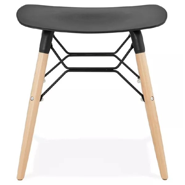 Low stool design Scandinavian GASPARD (black) - image 38139