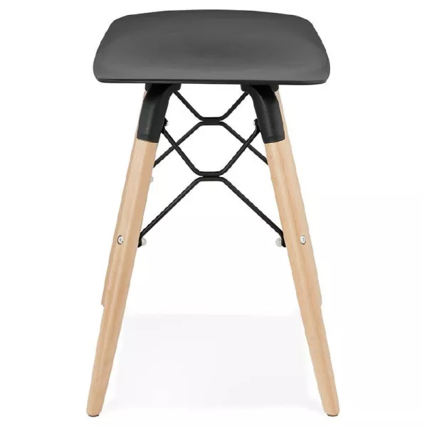 Low stool design Scandinavian GASPARD (black) - image 38140