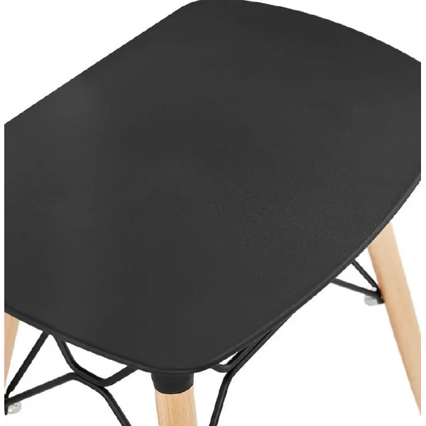 Low stool design Scandinavian GASPARD (black) - image 38142