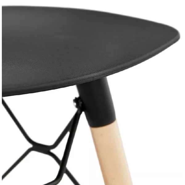 Low stool design Scandinavian GASPARD (black) - image 38143