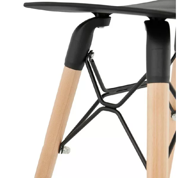 Low stool design Scandinavian GASPARD (black) - image 38144