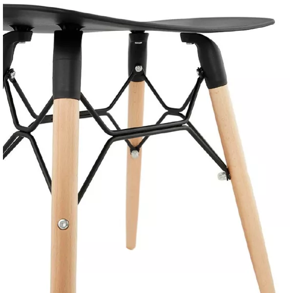 Low stool design Scandinavian GASPARD (black) - image 38145