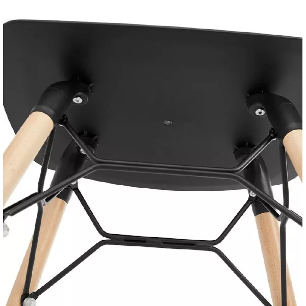 Low stool design Scandinavian GASPARD (black) - image 38148