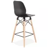 Tabouret de bar chaise de bar mi-hauteur scandinave PACO (noir) - image 38157