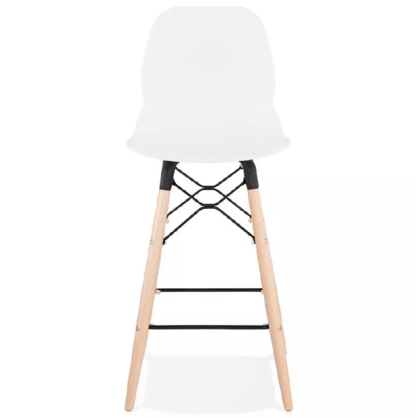 Bar bar halfway up Scandinavian PACO (white) chair stool - image 38169