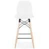 Bar bar halfway up Scandinavian PACO (white) chair stool - image 38169