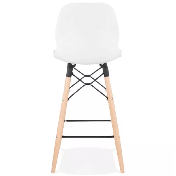 Bar bar halfway up Scandinavian PACO (white) chair stool - image 38172