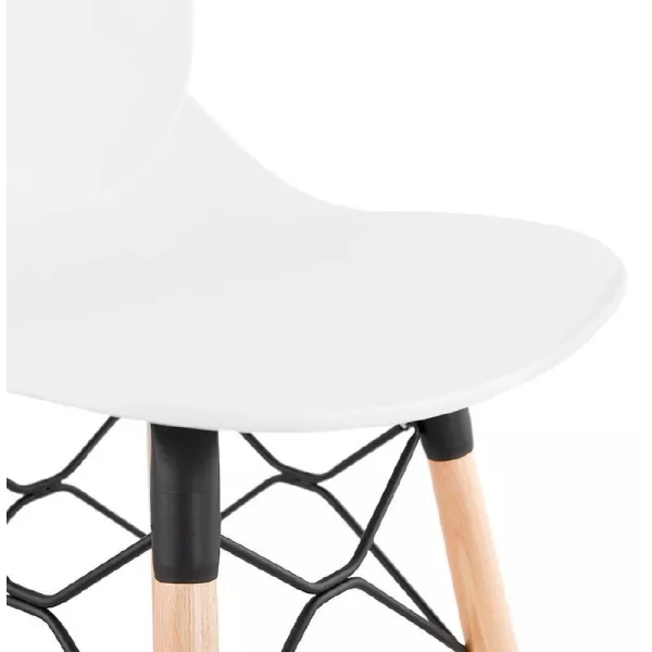 Bar bar halfway up Scandinavian PACO (white) chair stool - image 38176