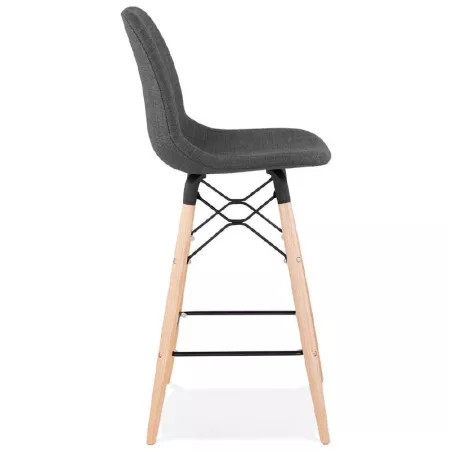 Barstool bar halfway up Scandinavian PAOLO Chair (dark gray) - image 38186