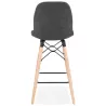 Barstool bar halfway up Scandinavian PAOLO Chair (dark gray) - image 38188