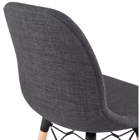 Barstool bar halfway up Scandinavian PAOLO Chair (dark gray) - image 38190