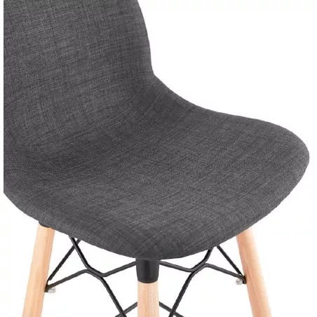 Barstool bar halfway up Scandinavian PAOLO Chair (dark gray) - image 38192