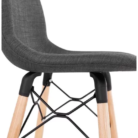 Barstool bar halfway up Scandinavian PAOLO Chair (dark gray) - image 38194