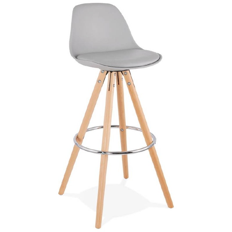 Barstool design Scandinavian OCTAVE (light gray) - image 38199