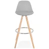 Barstool design Scandinavian OCTAVE (light gray) - image 38200