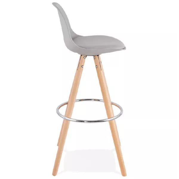 Barstool design Scandinavian OCTAVE (light gray) - image 38201