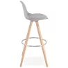 Barstool design Scandinavian OCTAVE (light gray) - image 38201