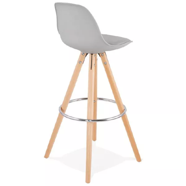 Barstool design Scandinavian OCTAVE (light gray) - image 38202