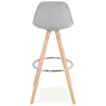 Barstool design Scandinavian OCTAVE (light gray) - image 38203