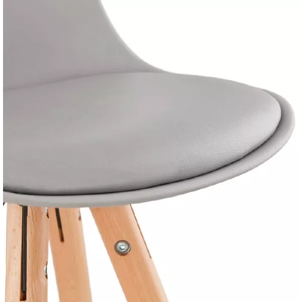 Barstool design Scandinavian OCTAVE (light gray) - image 38206