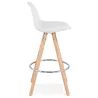 Barstool Scandinavian design half OCTAVE MINI (white) - image 38215