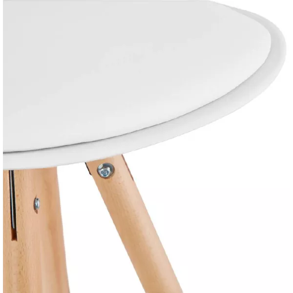 Barstool Scandinavian design half OCTAVE MINI (white) - image 38220