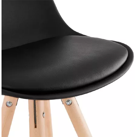 Barstool Scandinavian design half OCTAVE MINI (black) - image 38234