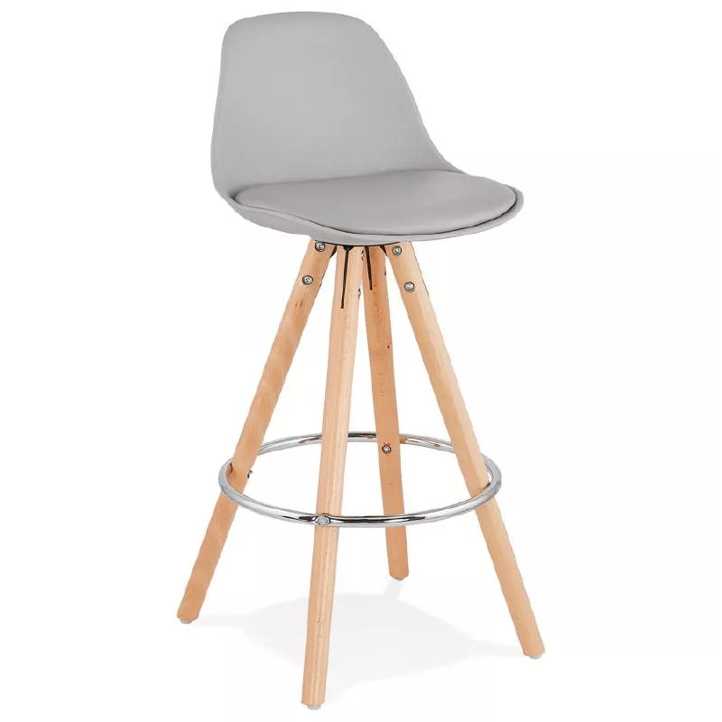 Scandinavian design half OCTAVE MINI bar stool (light gray) - image 38241