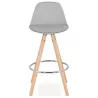 Scandinavian design half OCTAVE MINI bar stool (light gray) - image 38242