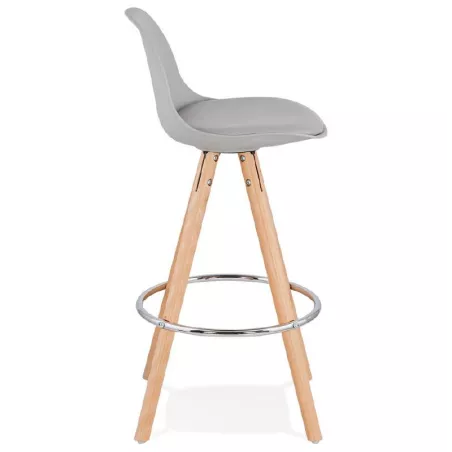 Scandinavian design half OCTAVE MINI bar stool (light gray) - image 38243