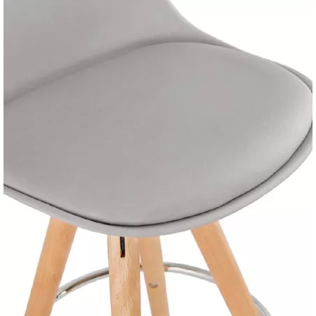 Scandinavian design half OCTAVE MINI bar stool (light gray) - image 38247