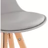 Scandinavian design half OCTAVE MINI bar stool (light gray) - image 38248