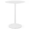 Table high high table LUCIE design wooden feet metal (Ø 90 cm) (white) - image 38256