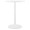 Table high high table LAURA design wooden feet metal (Ø 90 cm) (white) - image 38262