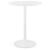 Table high high table LAURA design wooden feet metal (Ø 90 cm) (white) - image 38263