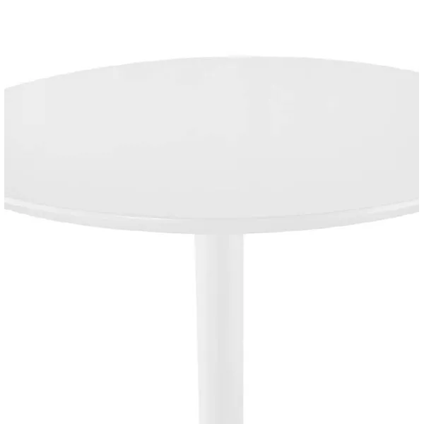 Table high high table LAURA design wooden feet metal (Ø 90 cm) (white) - image 38266