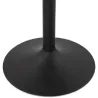 Table high high table LAURA design wooden feet (Ø 90 cm) black metal (black) - image 38297