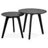 Pull-out tables ART in wood and oak (black) - image 38670