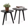 Pull-out tables ART in wood and oak (black) - image 38681