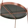 Mesa plegable, tabla de extremo de ZOE en vidrio y metal (cobre) - image 38700