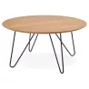 Coffee table design FRIDA wood and metal (natural) - image 38723