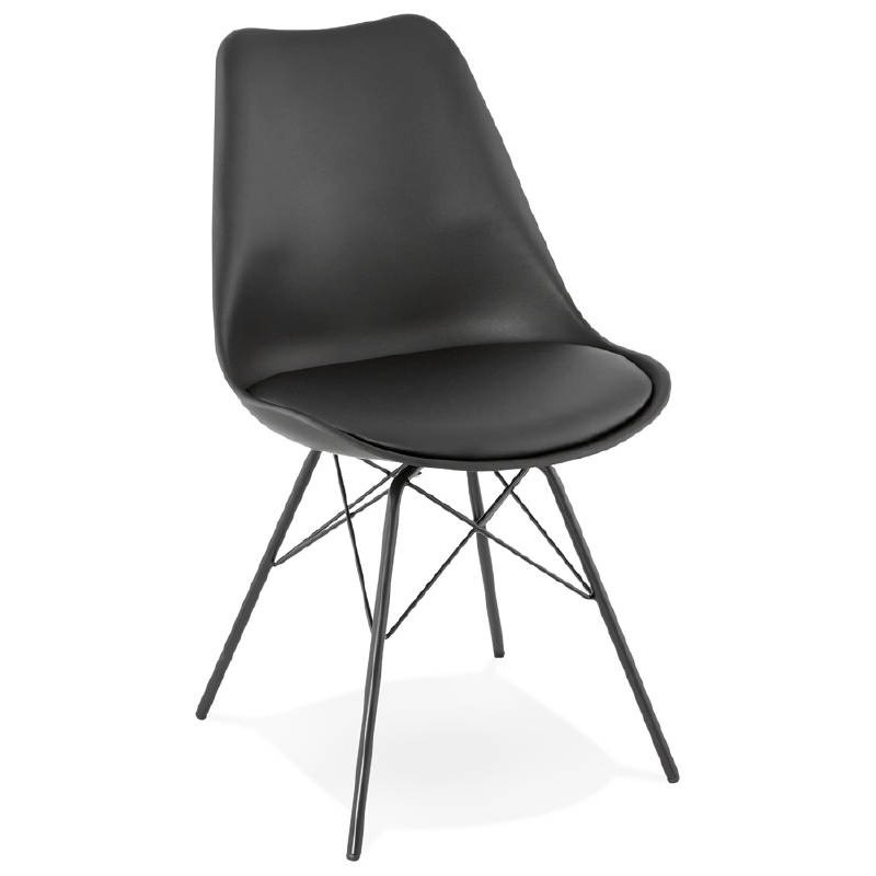 Chaise design style industriel SANDRO (noir) - image 39003