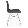 Design and industrial Chair in polypropylene (black) chrome metal legs - image 39059