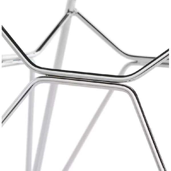 Design and industrial Chair in polypropylene (black) chrome metal legs - image 39063