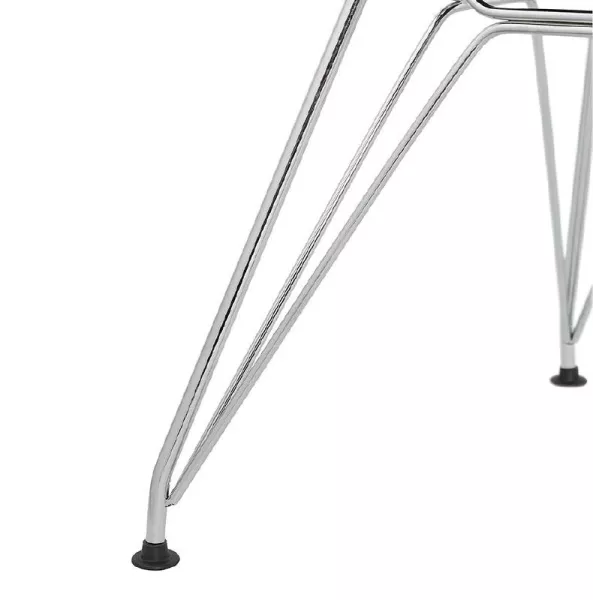 Design and industrial Chair in polypropylene (black) chrome metal legs - image 39064