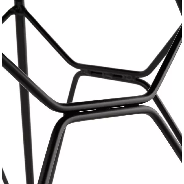 Design and industrial Chair in polypropylene feet (black) black metal - image 39088